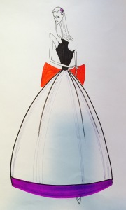 Justin Orlick Prom Dress Illustration 2015