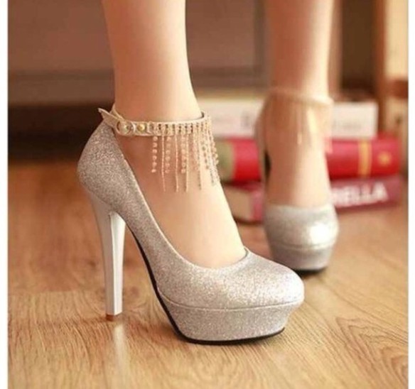 Prom Shoes with Tassles from Dress W+E